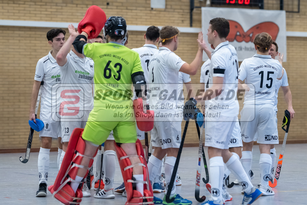 SFE_20230115_0014 | 1. Bundesliga Hockey Herren Schwarz-Weiss Neuss - Crefelder HTC am 15.01.2023 in  (Sporthalle Jahnerstrasse), Photo: Stephan Fehrmann 2022 (Sports-Gallery),Konstantin Hayner ( Schwarz-Weiss Neuss #63 )