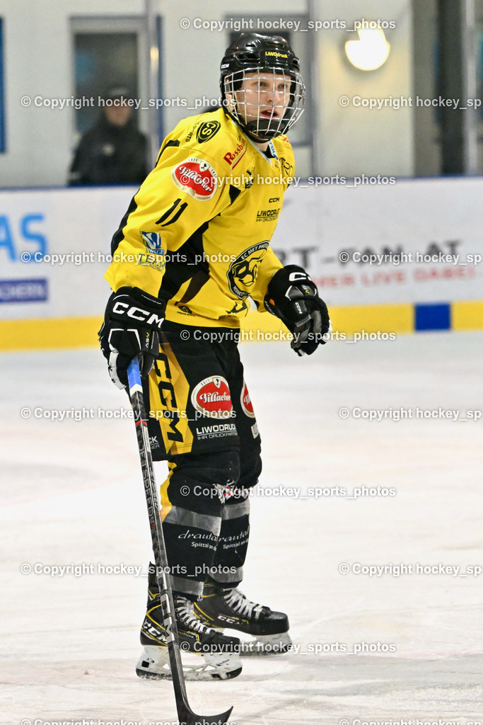 ESC Steindorf vs. EC Hornets Spittal 25.2.2024 | #11 Kucher Florian EC Hornets Spittal, ESC Steindorf vs. EC Hornets Spittal 25.2.2024, ESC Steindorf vs. EC Hornets Spittal 25.2.2024 am 25.02.2024 in Steindorf (Ossiachersee Halle), Austria, (Photo by Bernd Stefan)