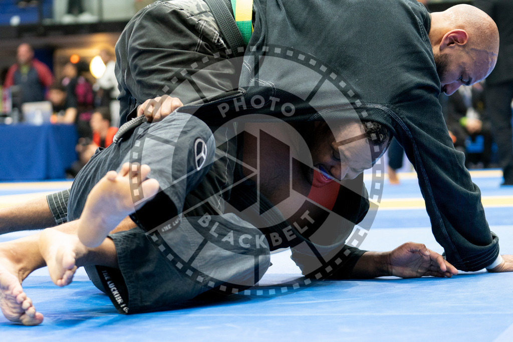20240124PBB03105 | Fighters compete during the second day of the IBJJF European Championship in Paris, France, on January 24, 2024.