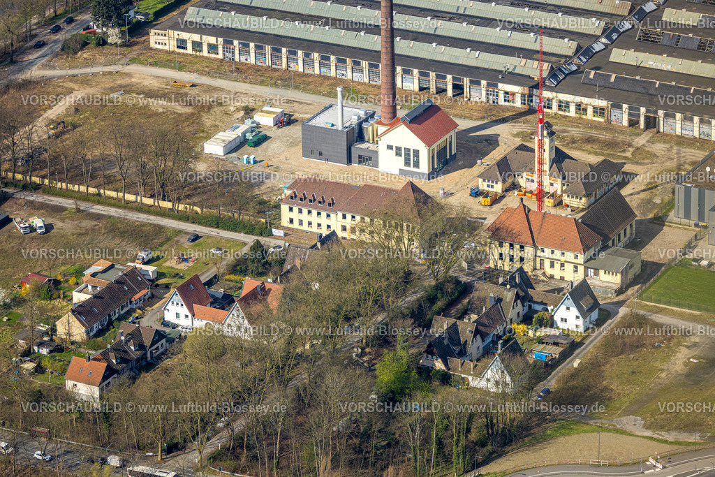 Duisburg240302966 | Luftbild, Baustelle für geplantes Duisburger Wohnquartier am ehemaligen Rangierbahnhof Wedau, Werkstättenstraße, an der Sechs-Seen-Platte, Wedau, Duisburg, Ruhrgebiet, Nordrhein-Westfalen, Deutschland, Duisburg-S