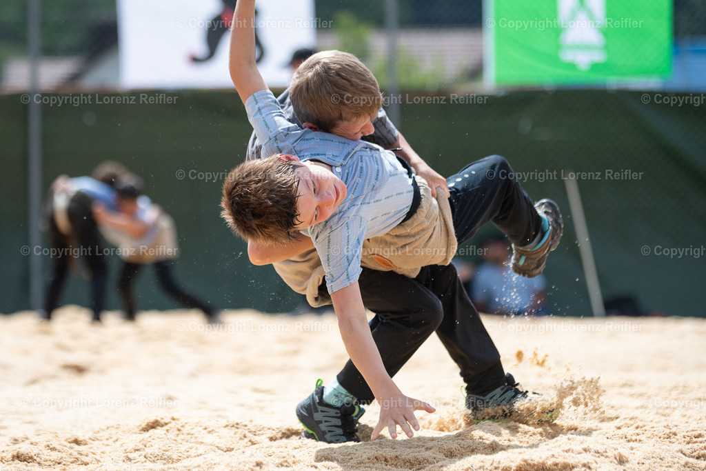 Schwingen -  Appenzeller Kantonal Nachwuchsschwingfest 2023 | Oberegg, 8.7.23, Schwingen - Appenzeller Kantonal Nachwuchsschwingfest.