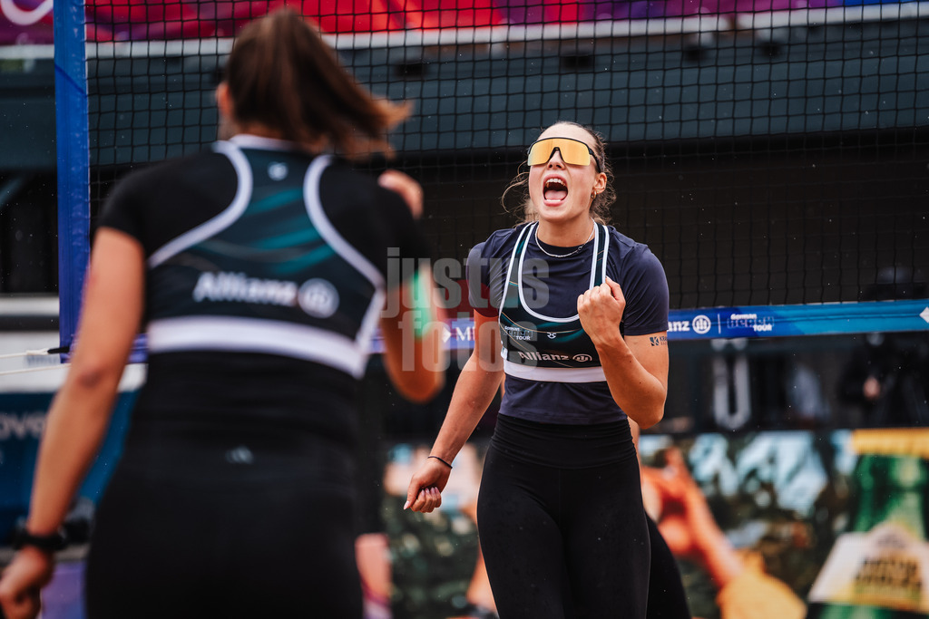 Beachvolleyball | Frauen | Allianz German Beach Tour 2025 | Tourstop Hamburg | 29.05.2025 | Elea Beutel jubelt