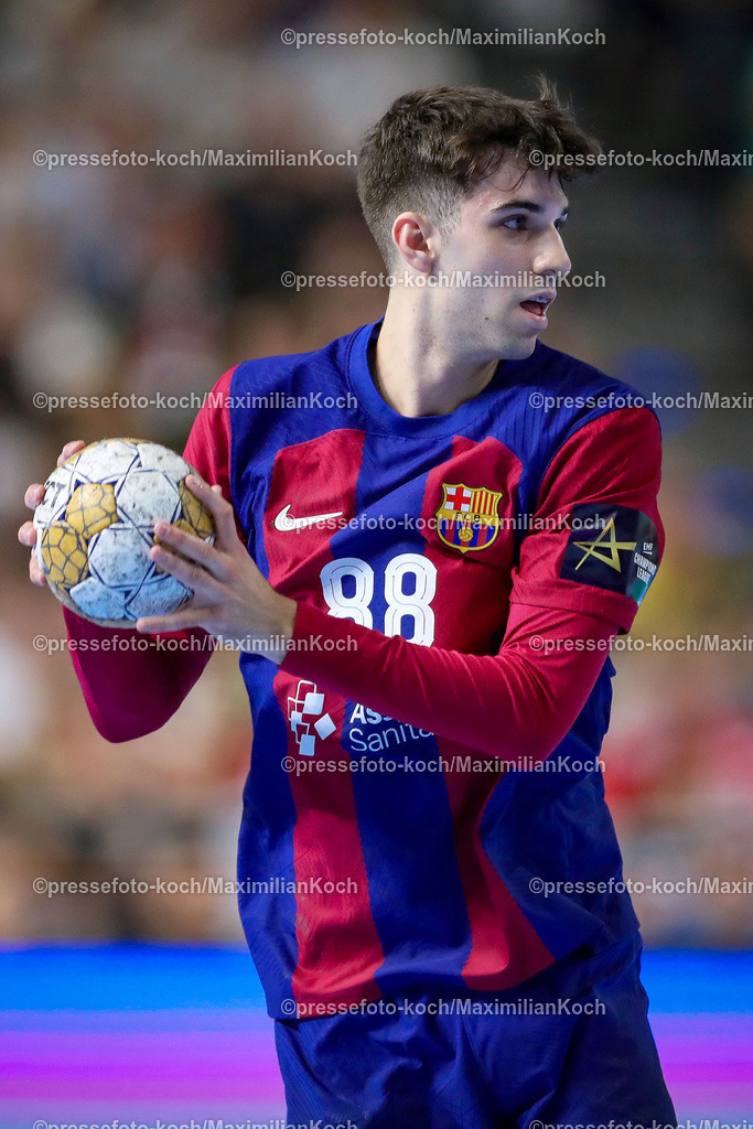 KoeEHF08062402095 | 08.06.2024, Köln, Handball, TruckScout24 EHF FINAL4, Machineseeker Champions League Men, Lanxess-Arena, Halbfinale, THW Kiel - FC Barcelona: Petar Cikusa Jelicic (FC Barcelona)