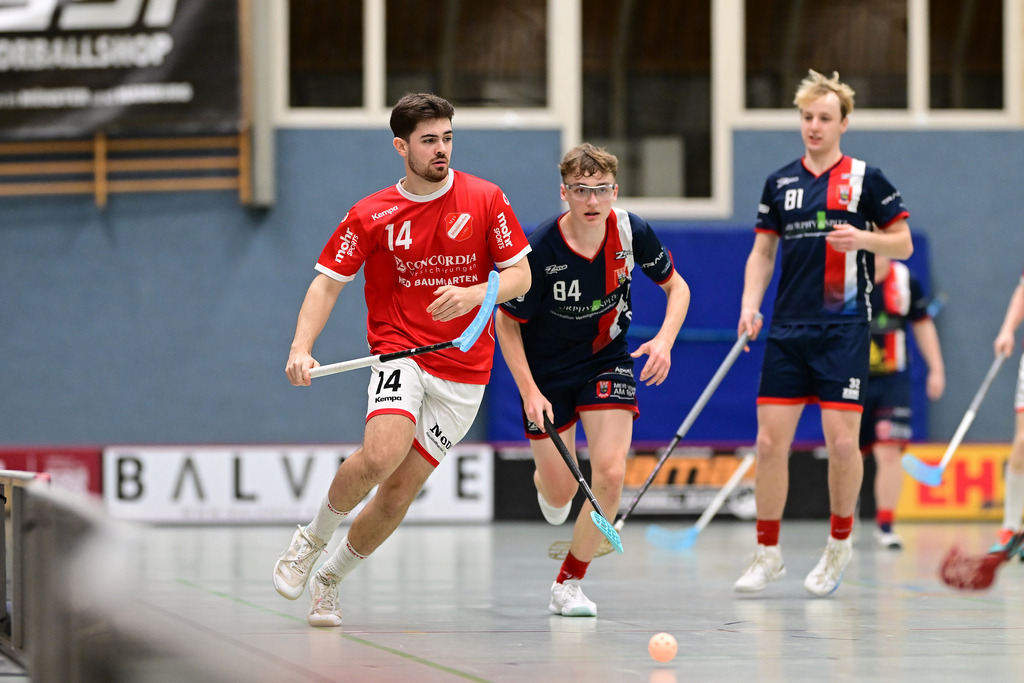 Floorball I Herren I Saison 2024-2025 I 2. FBL Herren Nord-West I 12. Spieltag I MTV Mittelnkirchen - SSF Dragons Bonn II I 037784 | Der Sportfotograf. - Realisiert mit Pictrs.com