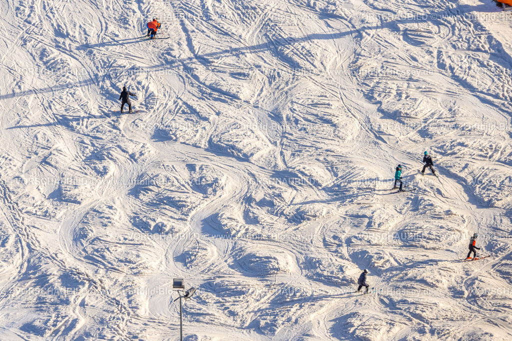 Winterberg260105073 | Luftbild, Buckelpiste Skipiste mit Bodenwellen für Freestyle-Skiing, Winterberg, Sauerland, Nordrhein-Westfalen, Deutschland