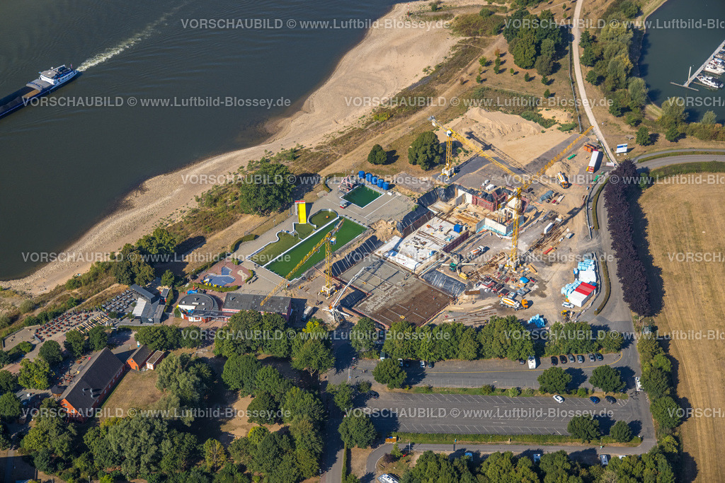 Wesel220806317 | Luftbild, Baustelle Allwetterbad Wesel, Wesel, Ruhrgebiet, Nordrhein-Westfalen, Deutschland