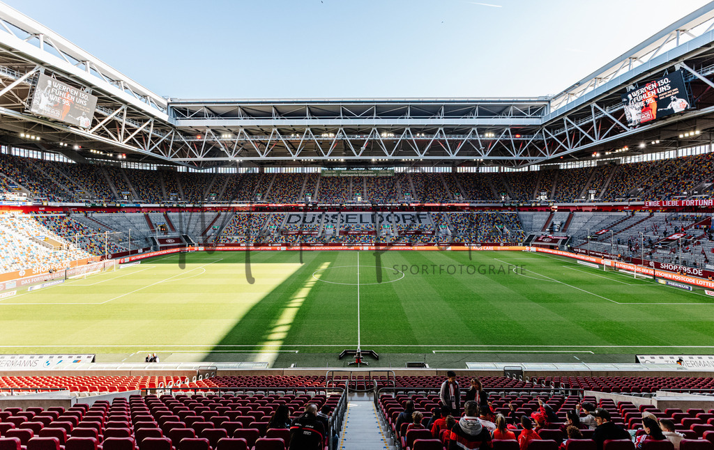 2. Bundesliga, Saison 2024/25, 28. Spieltag: Fortuna Düsseldorf - SC Preußen Münster | Düsseldorf, 05.04.2025: 2. Bundesliga, 28. Spieltag, Fortuna Düsseldorf gegen SC Preußen Münster in der Merkur Spiel-Arena in Düsseldorf. Foto: sportfotografie.ms | Markus Paletta - Realisiert mit Pictrs.com