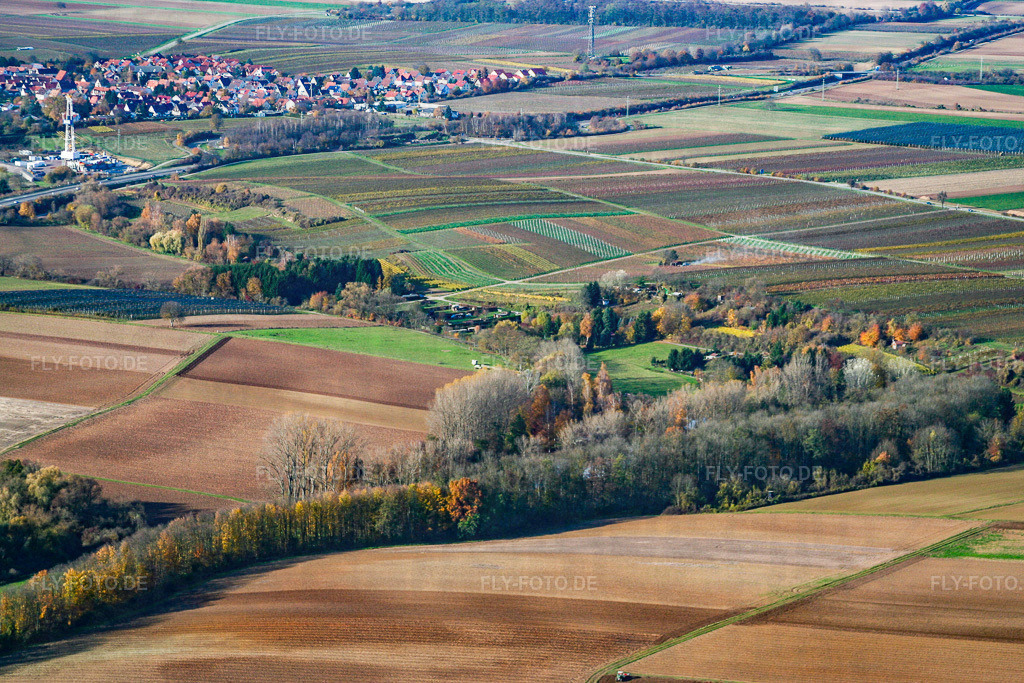 ASV Klares Wasser im Quodbachtal an der Fischerhütte | Luftbild: ASV Klares Wasser im Quodbachtal an der Fischerhütte in Insheim im Bundesland Rheinland-Pfalz in Deutschland. Foto: IMG_14504.jpg vom 08.11.2008 durch Werner Riehm/FLY-FOTO.de - Realisiert mit Pictrs.com