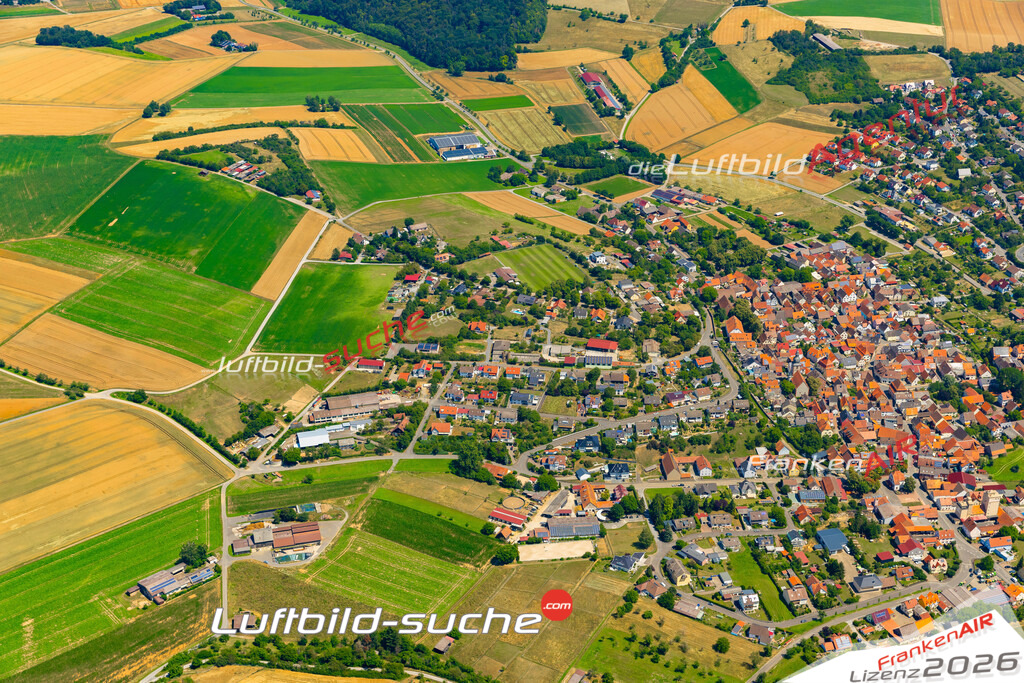 Das Luftbild zeigt :  Remlingen - Die Luftaufnahme wurde 2023 vom UL-Flugzeug aus erstellt ( keine Drohne ) - Hochauflösende Luftaufnahme - Für grossformatige Ausdrucke geeignet. Die Geschenkidee !Mit Lizenz und Bildrechte bestellbar