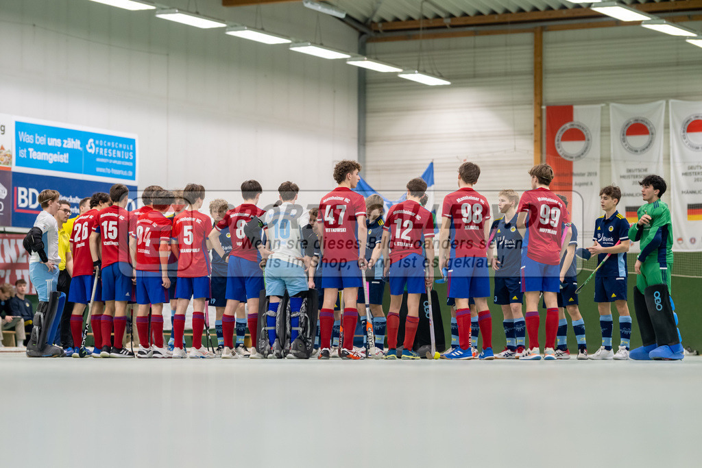 SFE_20230304_0004 | Deutsche Meisterschaft Männliche U16 Halle 2023 am 04.03.2023 in Köln (KTHC Stadion Rot-Weiss Köln Tennis and Hockey Club), Photo: Stephan Fehrmann 2022 (Sports-Gallery)