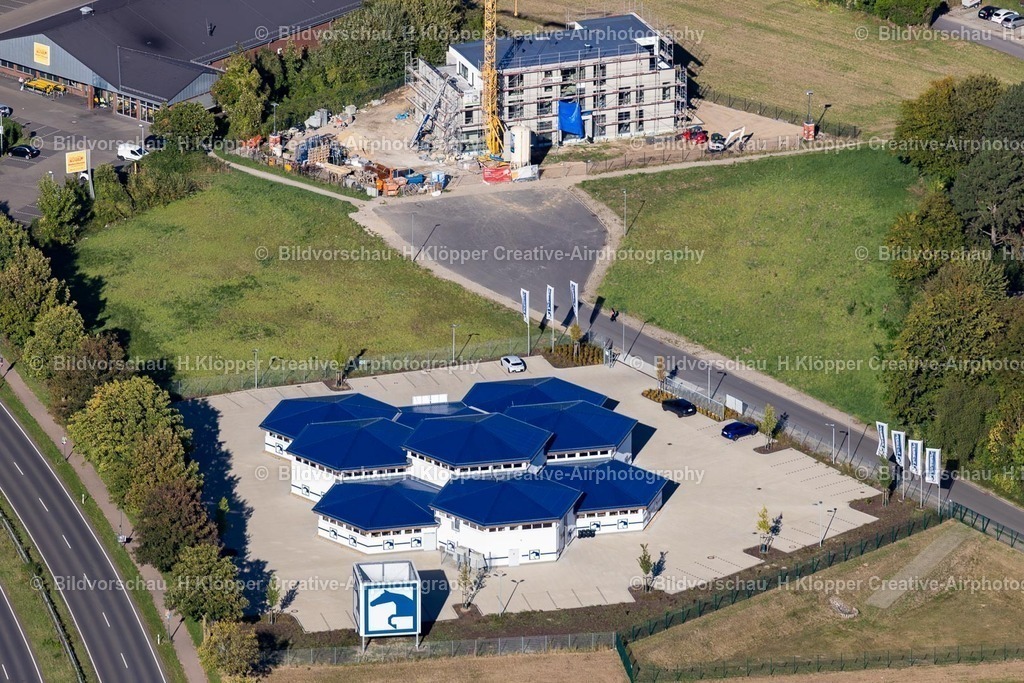 Lufbilder Alsdorf-5963 | Gebäude des Einkaufszentrum " Krämer MEGA STORE " an der Kurt-Koblitz-Ring, Stettiner Straße in Alsdorf im Bundesland Nordrhein-Westfalen, Deutschland - Realisiert mit Pictrs.com