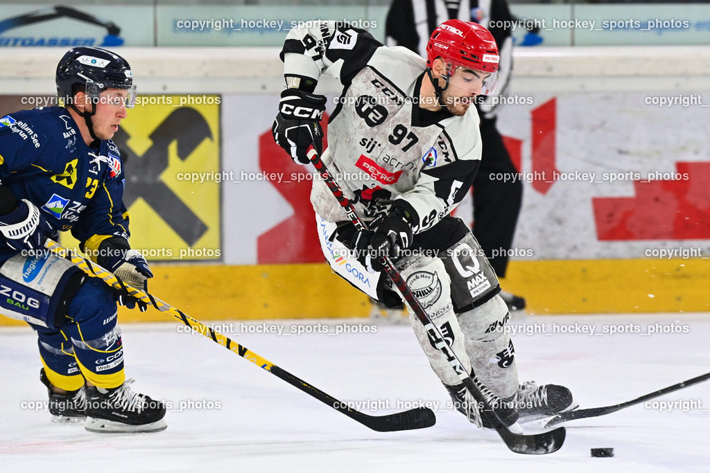 EK Zeller Eisbären vs. HDD Jesenice 1.10.2022 | #23 Jennes Christian, #97 Ulamec Luka