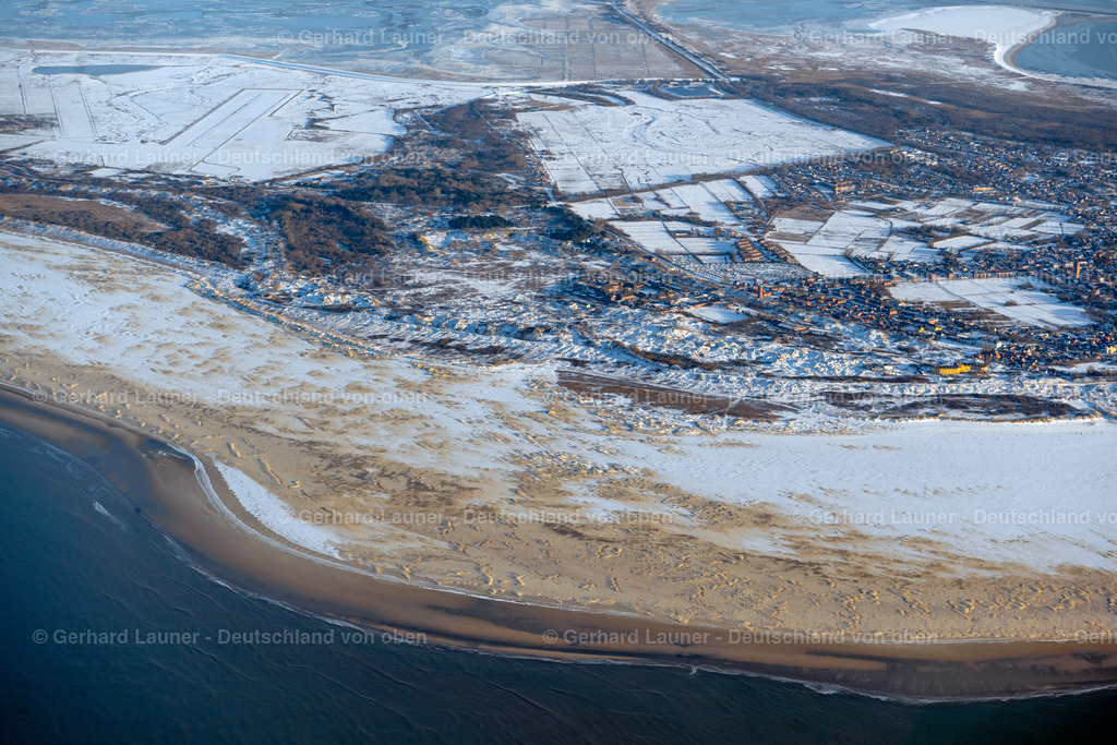 4044124 | winterliche Insel Borkum im Nationalpark Ostfriesisches Wattenmeer