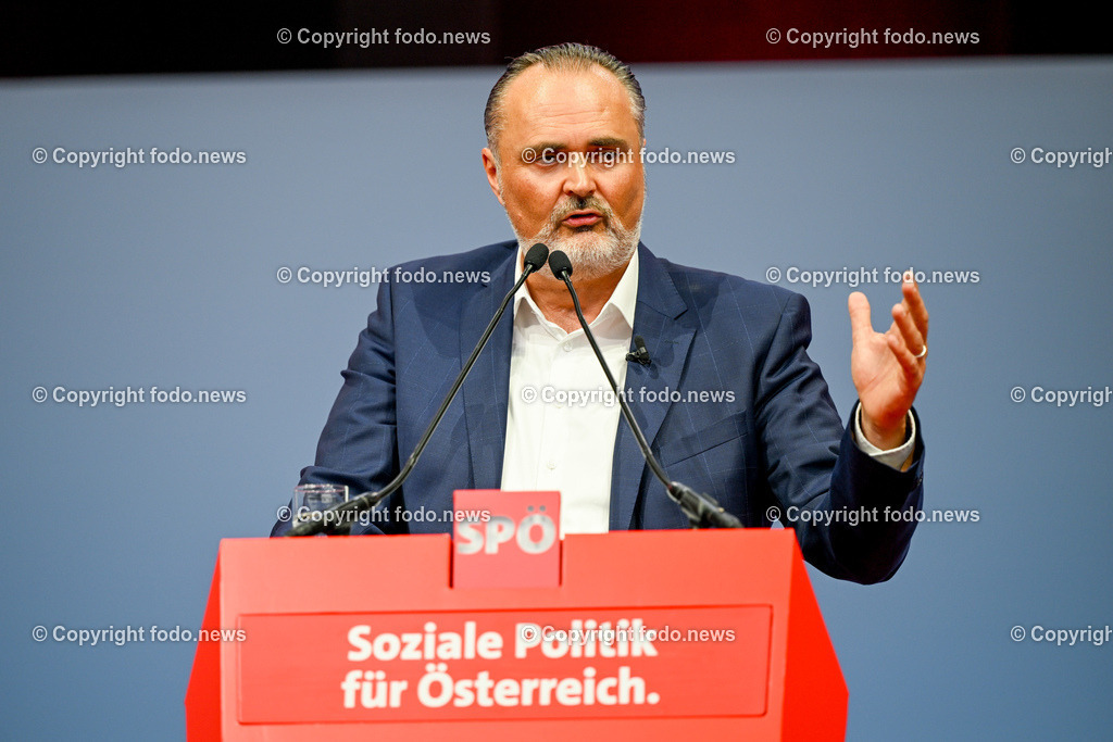 Bundesparteitag SPOE in Linz Design Center_ 03.06.2023-61 | 03.06.2023, Linz, AUT, Bundesparteitag SPOE in Linz Design Center, im Bild Hans-Peter Doskozil (SP, LH Burgenland)