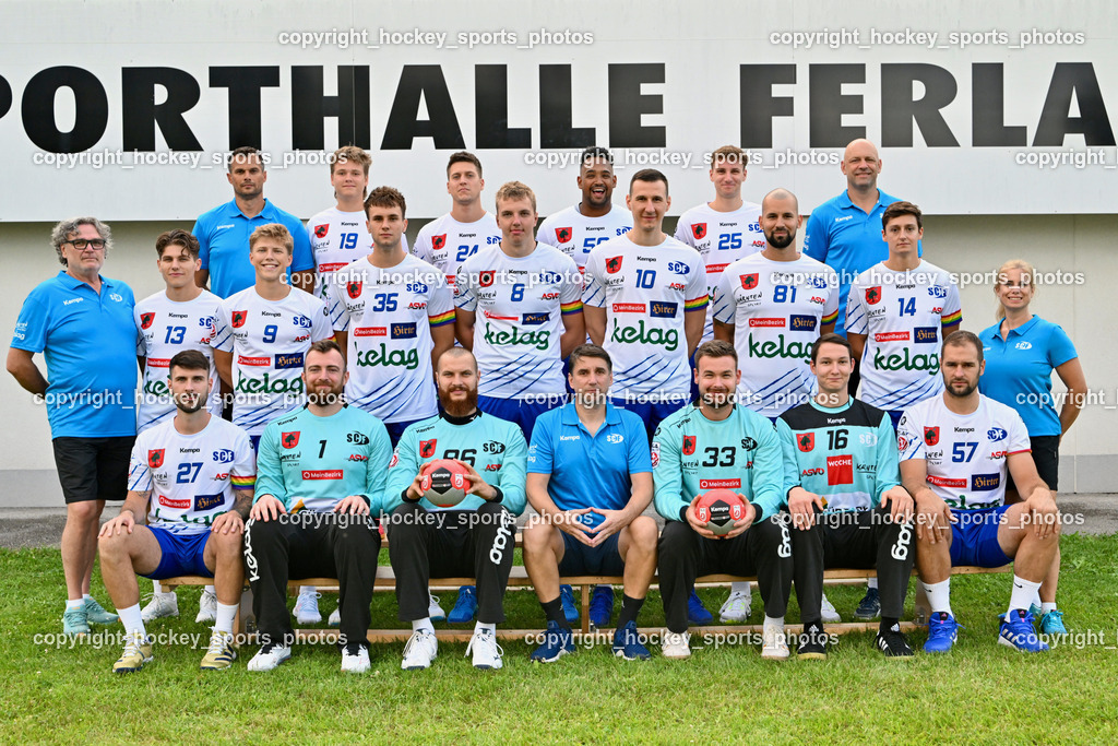 SC Ferlach Media Day | Mannschaftsfoto FC Ferlach HLA Meisterliga, SC Ferlach Media Day, SC Ferlach Media Day am 19.08.2024 in Ferlach (Ballspielhalle Ferlach), Austria, (Photo by Bernd Stefan)