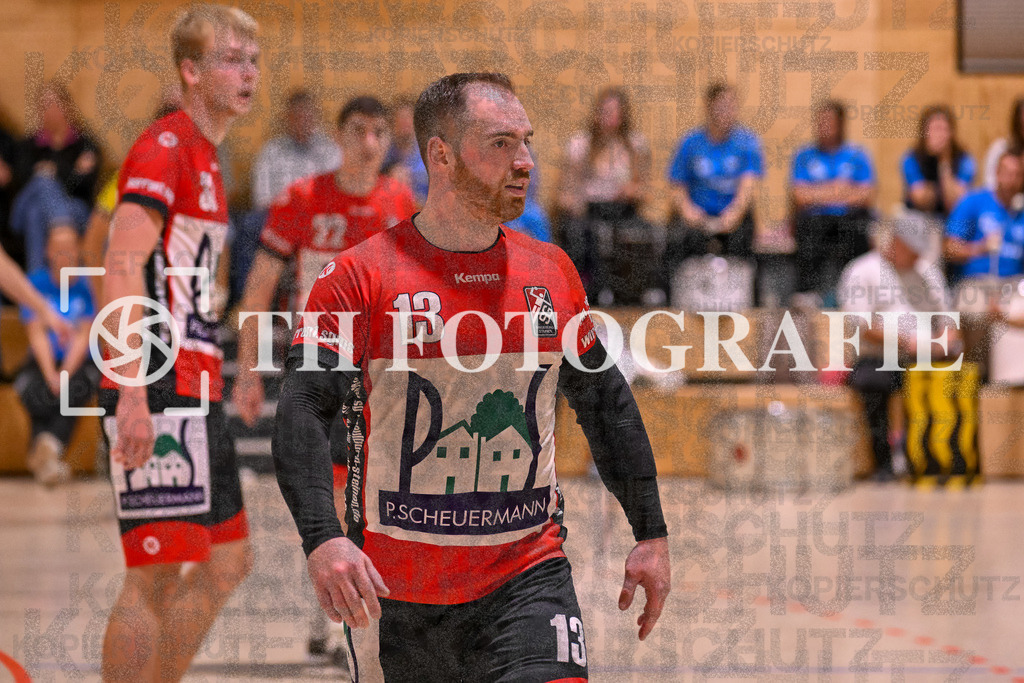 GER, SG Maulburg/Steinen - SG Allensbach/Dettingen, Handball, Landesliga Suedbaden, 2. Spieltag, Saison 2024/2025, 28.09.2024 | Andre Leuchtmann (SG Maulburg/Steinen, #13)GER, SG Maulburg/Steinen - SG Allensbach/Dettingen, Handball, Landesliga Suedbaden, 2. Spieltag, Saison 2024/2025, 28.09.2024Foto: TH Fotografie/Thomas Hess