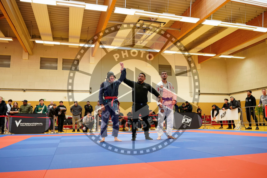 20240203PBB05499 | Fighters compete during the Brazilian Jiu-Jitsu Championship of the AJP Tour in Maintal by Frankfurt am Main, Germany, on February 2, 2024.