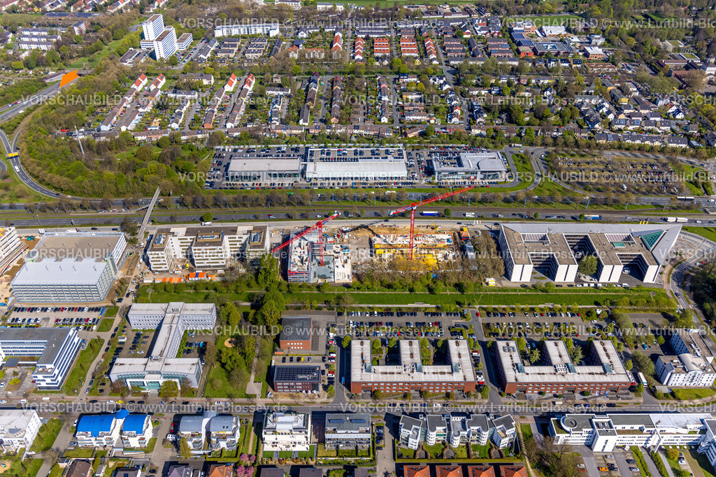 Dortmund230400704 | Luftbild, Baustelle mit Neubau an der Stadtkrone-Ost, Schüren, Dortmund, Ruhrgebiet, Nordrhein-Westfalen, Deutschland