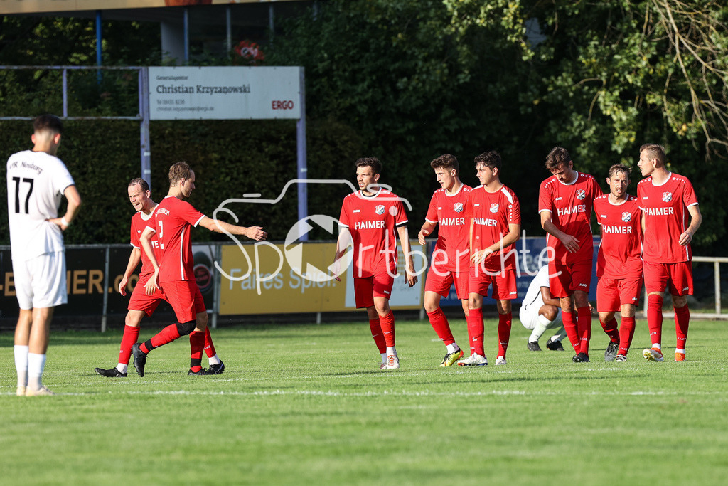 VfR Neuburg - TSV Hollenbach | Jubel nach 0-1 /