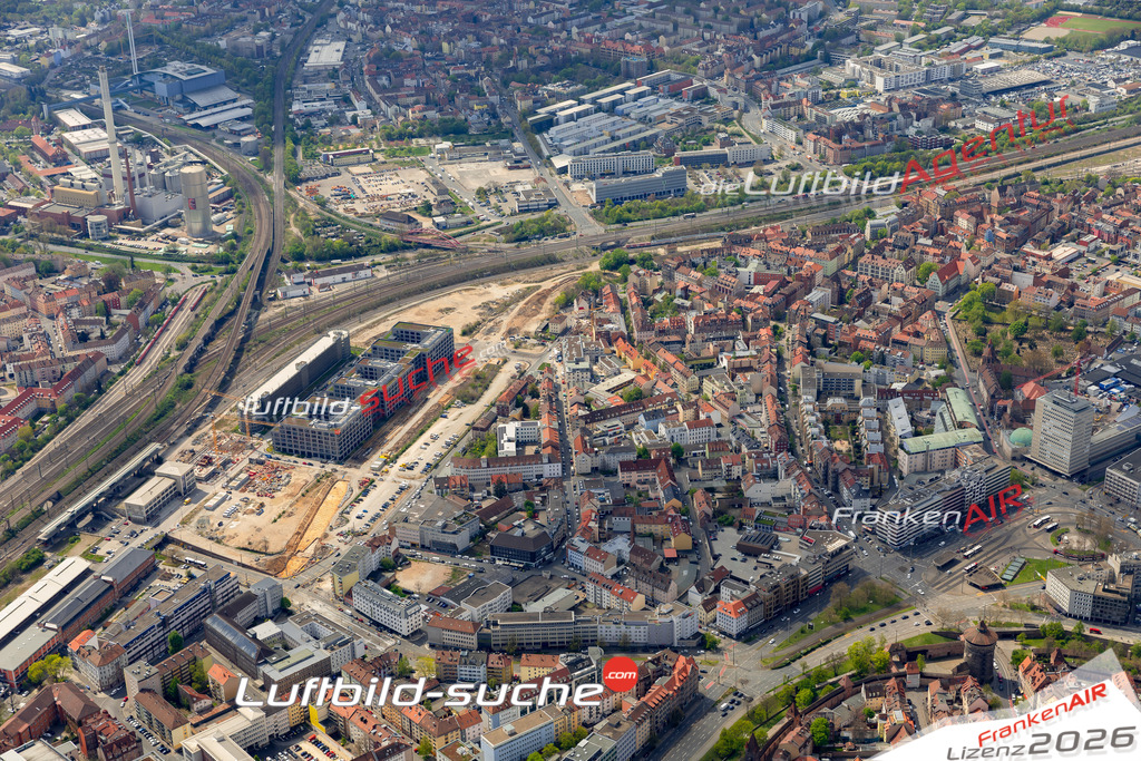 Das Luftbild zeigt Tafelhof Schanzäckerstrasse Nürnberg - Die Luftaufnahme wurde 2023 vom UL-Flugzeug aus erstellt ( keine Drohne ) - Hochauflösende Luftaufnahme - Für grossformatige Ausdrucke geeignet. Die Geschenkidee !Mit Lizenz und Bildrechte bestellbar