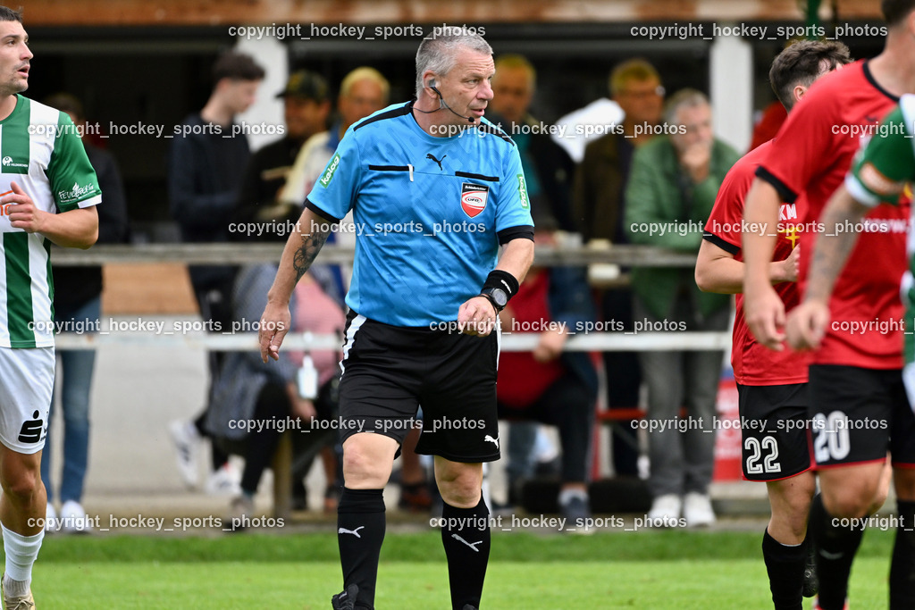 SV Falle Maria Gail vs. SV Feldkirchen | Heinz Dorfer Referee, SV Falle Maria Gail vs. SV Feldkirchen, SV Falle Maria Gail vs. SV Feldkirchen am 14.09.2025 in Villach (Sportplatz Maria gail), Austria, (Photo by Bernd Stefan)