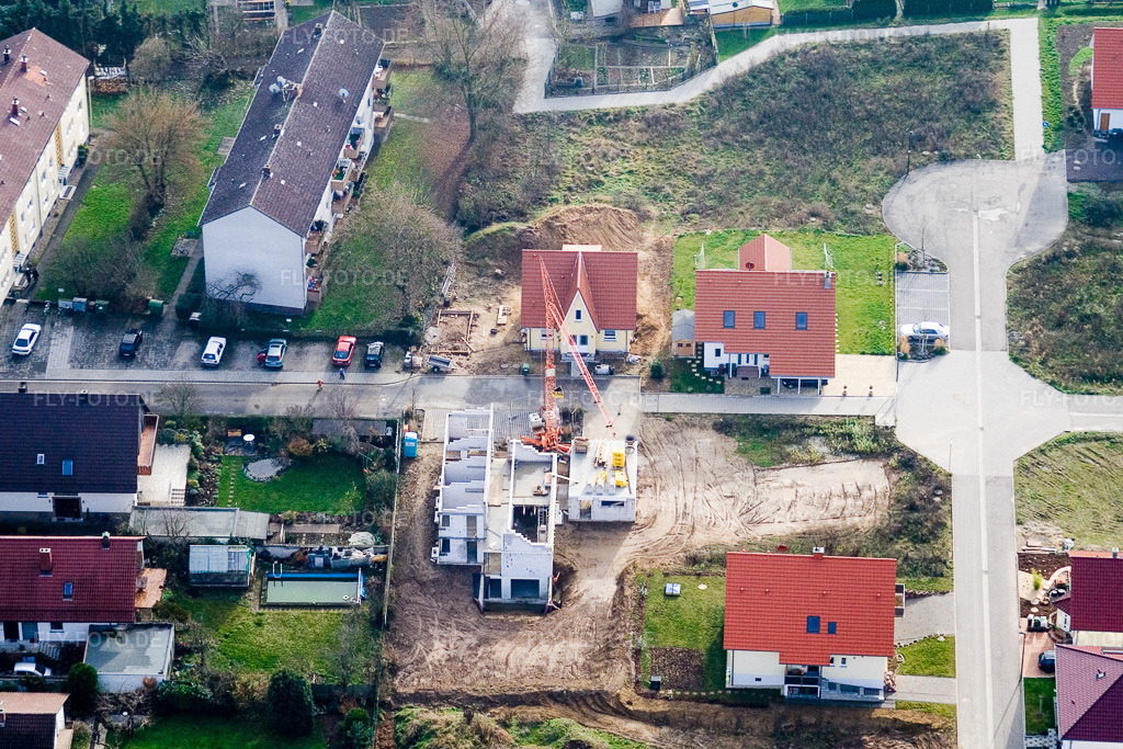 Luftbild: Am Höhenweg in Kandel im Bundesland Rheinland-Pfalz in Deutschland. Foto: IMG_14735.jpg vom 26.11.2008 durch Werner Riehm/FLY-FOTO.de