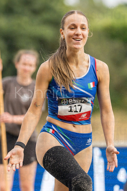 Para Heimspiel 7.0; Leverkusen, 18.07.2026 | LEVERKUSEN, GERMANY - JULY 18, 2026 : Giuliana Chiara Filippi (ITA/Italien) reacts in the long jump during the Para Heimspiel 7.0 at Fritz Jacobi Sports Complex on July 18, 2026 in Leverkusen, Germany.