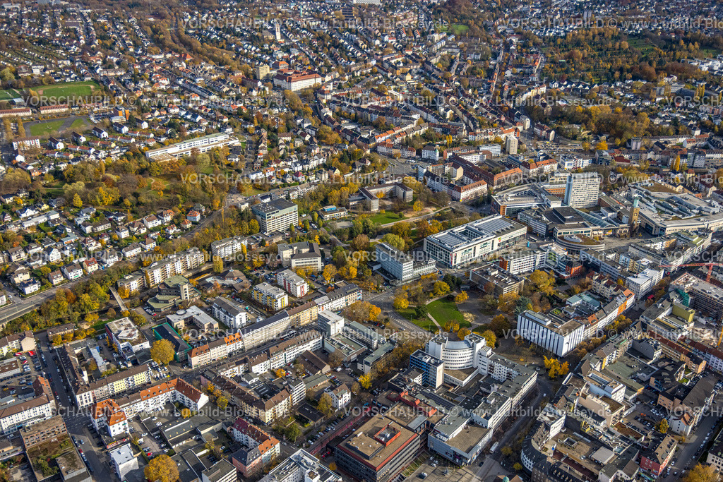 Hagen251100893 | Luftbild, City Innenstadtansicht, Mittelstadt, Hagen, Ruhrgebiet, Nordrhein-Westfalen, Deutschland