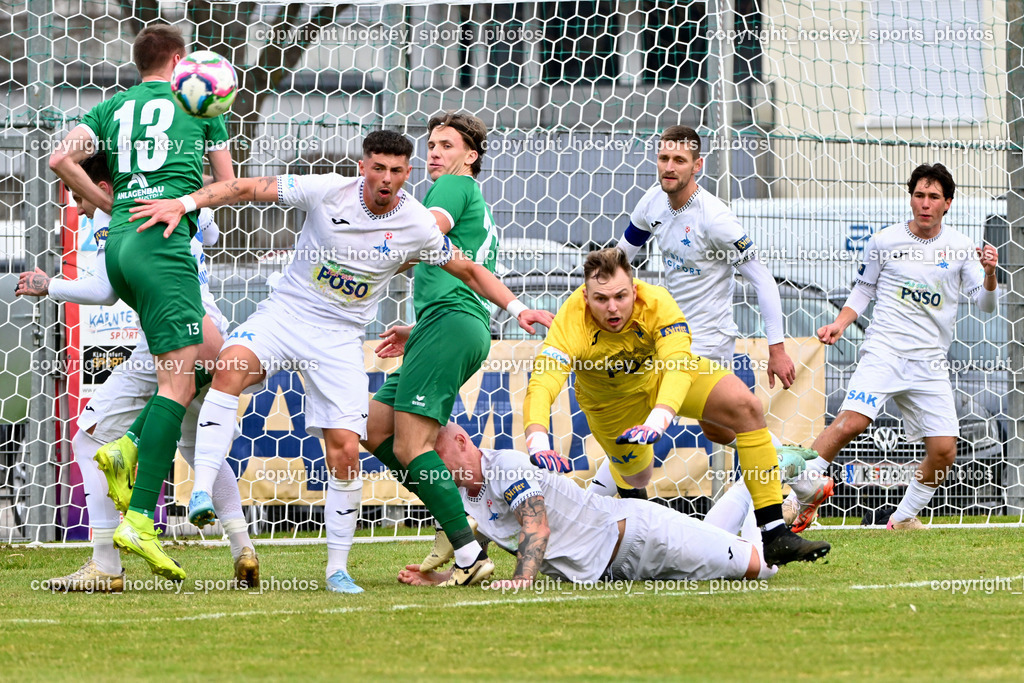 SAK vs. VST Völkermarkt | #13 Mario Daniel Gugganig VST Völkermarkt, #17 Timo Todor-Kostic SAK, #21 Oliver Kuester VST Völkermarkt, #99 Arian Rener SAK,  #22 Leo Ejup SAK, #13 Tim Misvelj SAK, SAK vs. VST Völkermarkt, SAK vs. VST Völkermarkt am 21.03.2026 in Klagenfurt (Sportpark Welzenegg), Austria, (Photo by Bernd Stefan)