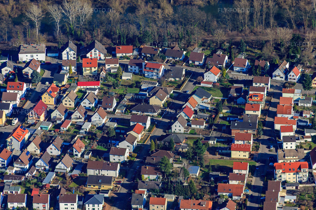 Beethovenstr | Luftbild: Beethovenstr in Lingenfeld im Bundesland Rheinland-Pfalz in Deutschland. Foto: IMG_36766.jpg vom 16.01.2011 durch Werner Riehm/FLY-FOTO.de - Realisiert mit Pictrs.com