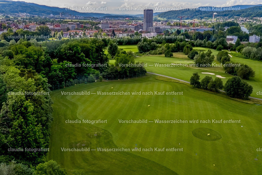 49_Dietikon_Abendstimmung | 01.06.2018; Unterengstringen; Golf - 
Luftbild Golfplatz Unterengstringen in Richtung Dietikon, Limmattower
(Claudia Minder/claudia-fotografiert)