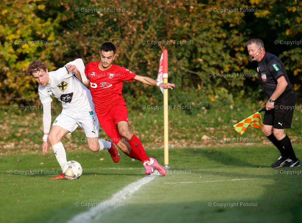 A_LUI_19102024_00018 | SPORT FUSSBALL REGIONALLIGA ASKOE OEDT -WILDON 19.10.2024 IM BILD: FILIP BRESKIC (OEDT) UND FELIX PEGAM (WILDON) FOTO.FOTOLUI