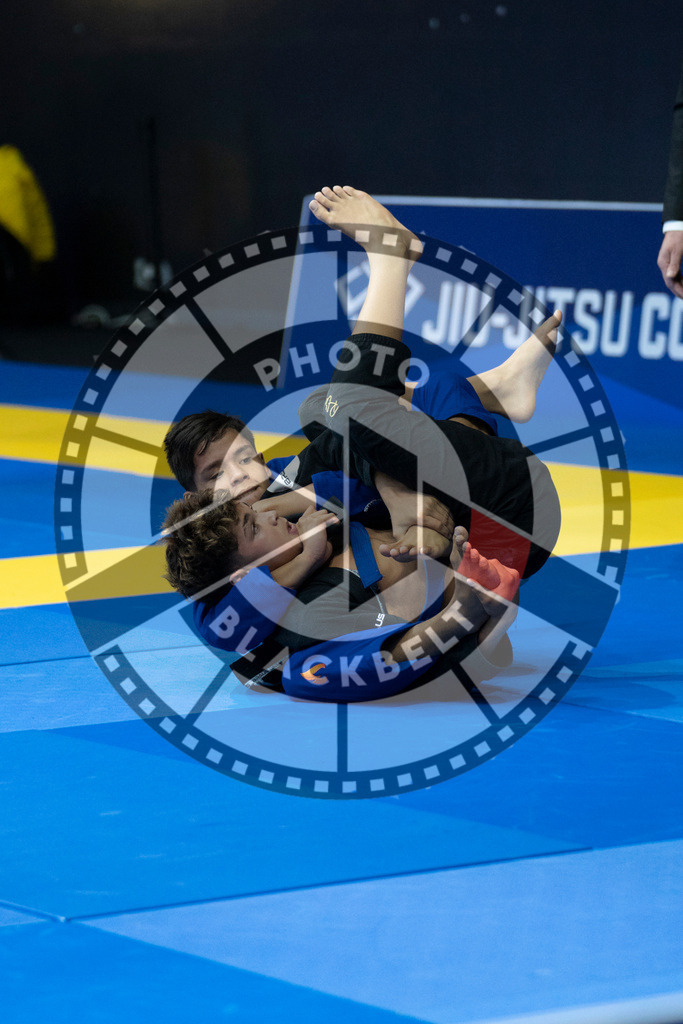 20240119PBB2208 | Fighters compete during the IBJJF European Championship in Paris, France, on January 19, 2024.