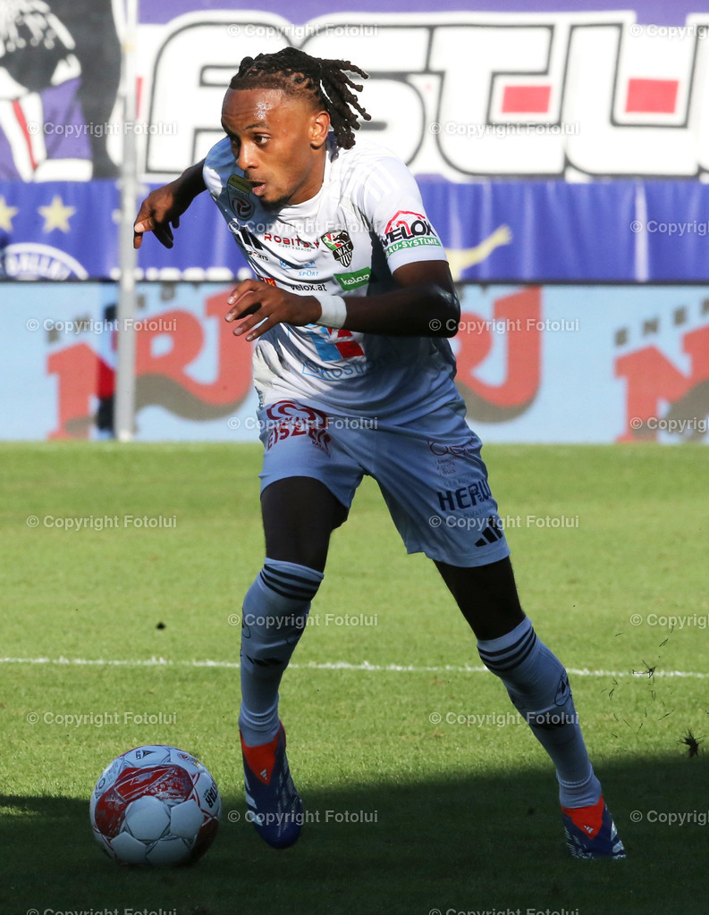 A_LUI_11082024_04 | SPORT,FUSSBALL,ADMIRAL BUNDESLIGA AUSTRIA WIEN-RZ PELLETS WAC  11.08.2024 IM BILD:  THIERNO BALLO  (WAC) ) FOTO:FOTOLUI/MW