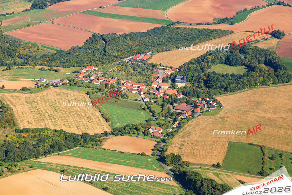 Luftbild von Gereuth Ebern - Luftaufnahme wurde 2015 von https://frankenair.de mittels Flugzeug (keine Drohne) erstellt - die Geschenkidee