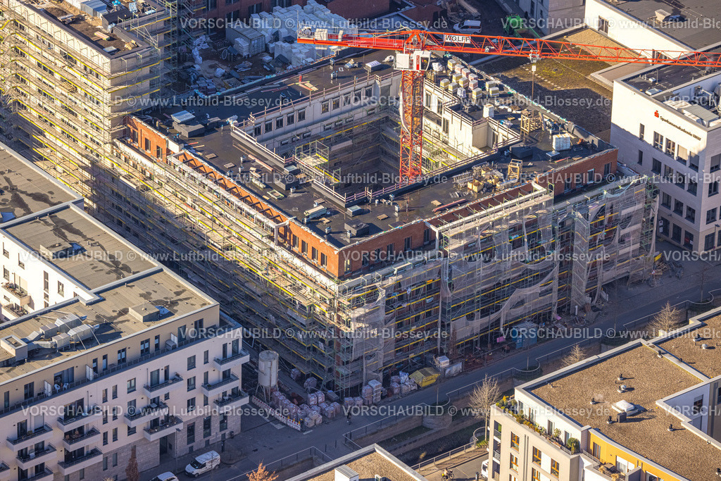 Dortmund230200694 | Luftbild, Phoenix-See, Baustelle Rudolf-Platte-Weg, Hörde, Dortmund, Ruhrgebiet, Nordrhein-Westfalen, Deutschland