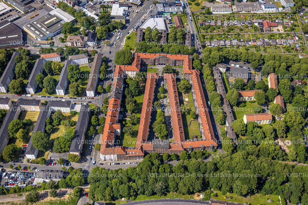 Dortmund230700084 | Luftbild, Wohnanlage Lenteninsel, Kaiserbrunnen, Dortmund, Ruhrgebiet, Nordrhein-Westfalen, Deutschland