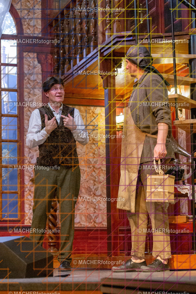 173_MFL-2025 | Portraitbilder von Regisseur; Darsteller; Techniker; Maske; Kostüme; Chor; Musiker; Bilderserie der Generalprobe und der Premierenvorstellung, Szenenbilder; Ausdrucksstudien; Bühnenüberblick; Bühnenkulissen; Pressefotos inkl. Redaktionsfoto Darstellergruppe.