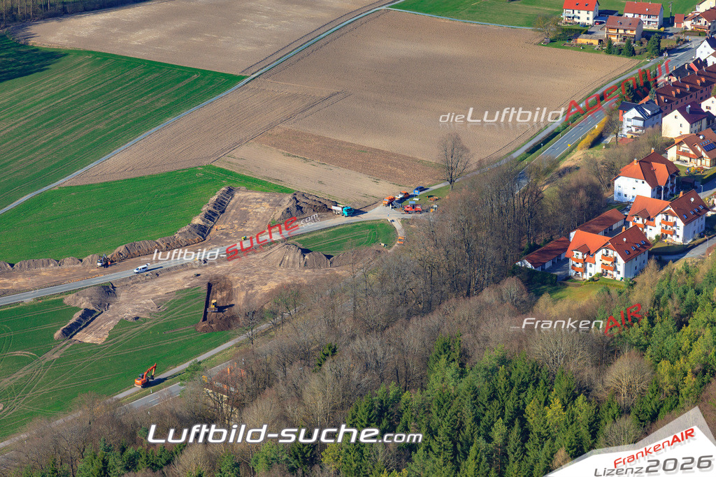 Die Luftaufnahme der Stadt Weismain wurde 2017 vom Flugzeug heraus erstellt ( keine Drohne )- hohe Auflösung für beste Qualität