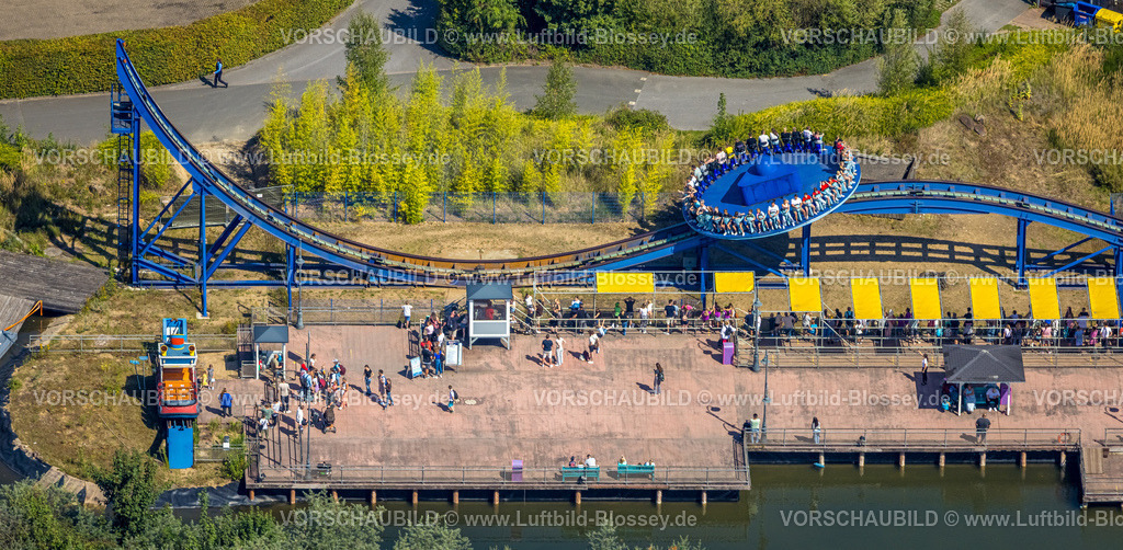 Bottrop250801203Kirchhellen | Luftbild, Movie Park Germany Themenpark, Crazy Surfer, Freizeitpark zum Filmthema mit Fahrgeschäften, Attraktionen und Liveshows, Kirchhellen-Nord-Ost, Bottrop, Ruhrgebiet, Nordrhein-Westfalen, Deutschland