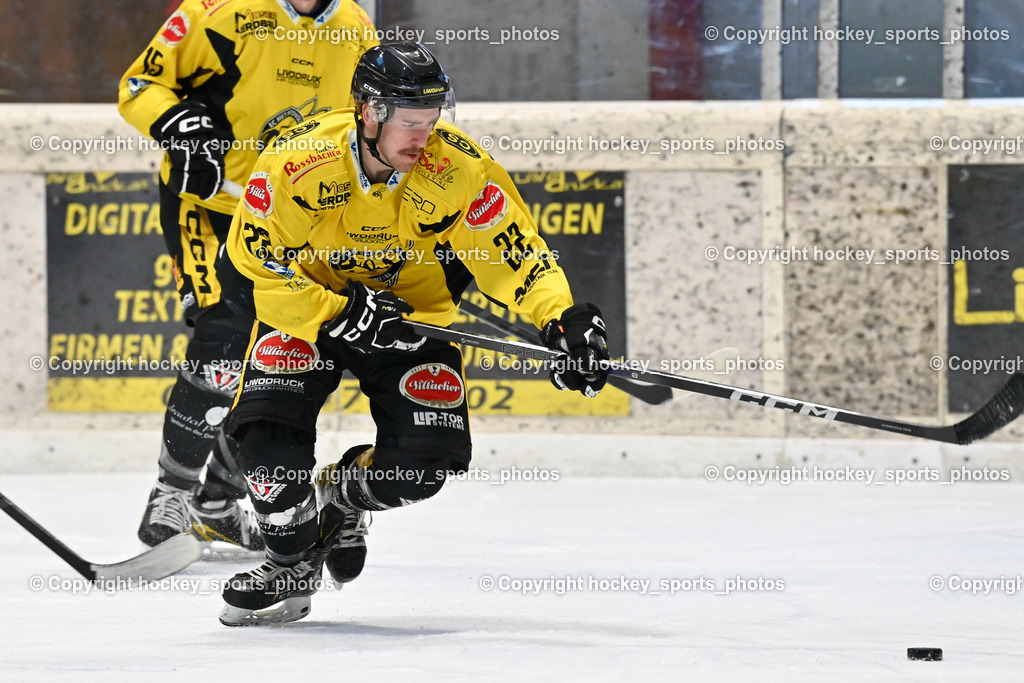 EC Hornets Spittal vs. USC Piraten Velden 18.2.2024 | #22 Thaler Tim EC Hornets Spittal, EC Hornets Spittal vs. USC Piraten Velden 18.2.2024, EC Hornets Spittal vs. USC Piraten Velden 18.2.2024 am 18.02.2024 in Spittal an der Drau (Eissportzentrum Spittal), Austria, (Photo by Bernd Stefan)