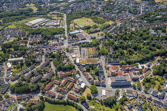 Dortmund220705795 | Luftbild, Ansicht Stadtteil Frohlinde mit Einkaufszentrum Frohlinder Straße, Kirchlinde, Dortmund, Ruhrgebiet, Nordrhein-Westfalen, Deutschland