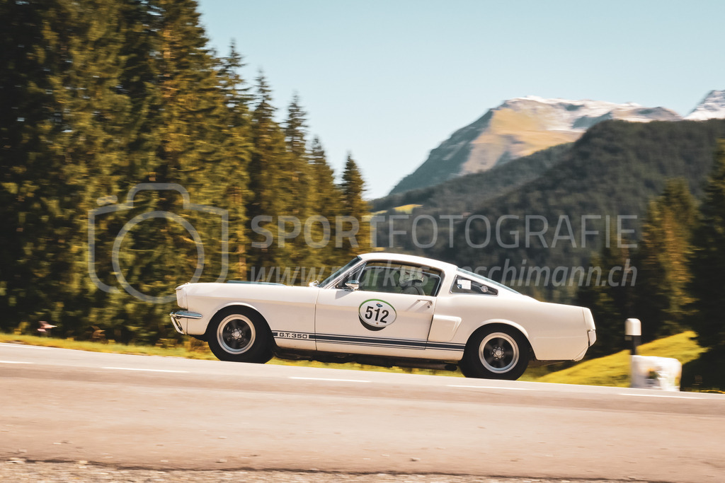 21. Arosa ClassicCar 2025 - 6. =September= 2025 | Marco Brunner aus Uster (SUI) in einem Ford Mustang aus dem Jahre 1965 mit Startnummer 512 am Arosa ClassicCar 2025 in der Kategorie Classic Trophy..@arosaclassiccar, @arosa.official, #arosaclassiccar, #arosa, #76curves, #classiccarBild: Sportfotografie Markus Aeschimann | www.markus-aeschimann.ch - Realisiert mit Pictrs.com