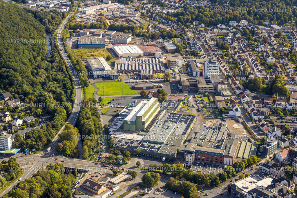 Arnsberg230904300 | Luftbild, Gewerbegebiet an der Möhnestraße, BJB GmbH, Neheim, Arnsberg, Sauerland, Nordrhein-Westfalen, Deutschland