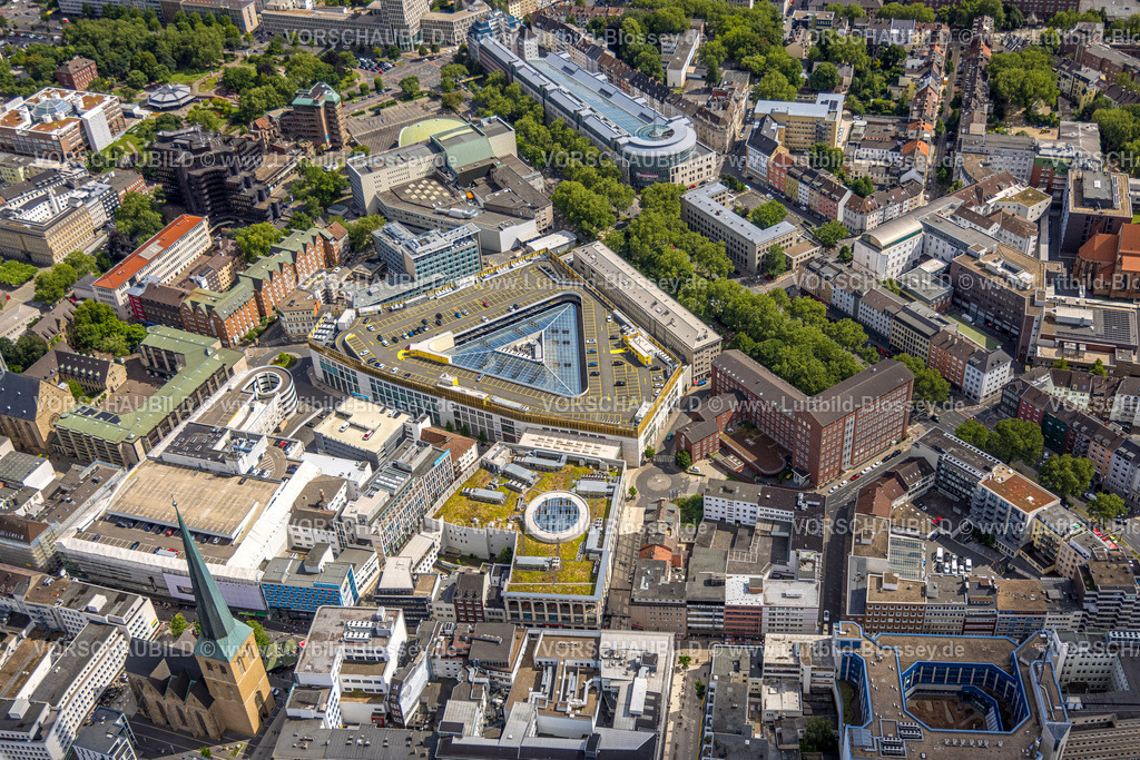 Dortmund230700234 | Luftbild, Innenstadt Westenhellweg mit Thier-Galerie Einkaufszentrum, Petrikirche, City, Dortmund, Ruhrgebiet, Nordrhein-Westfalen, Deutschland