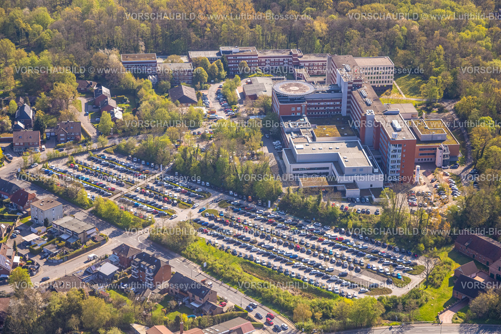 Hamm260400355Heessen | Luftbild, St. Barbara-Klinik Hamm-Heessen und Parkplatz, Stadtbezirk Heessen, Hamm, Ruhrgebiet, Nordrhein-Westfalen, Deutschland