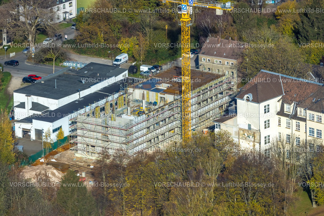 Bochum221100193 | Luftbild, Venenzentrum Maria-Hilf-Krankenhaus, Baustelle, Bergen, Bochum, Ruhrgebiet, Nordrhein-Westfalen, Deutschland