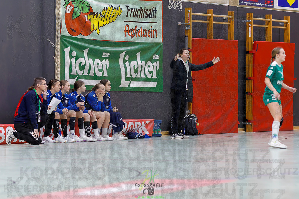 Jugenbundesliga wJB; HSG Kleenheim/Langgöns - SG Kappelwindeck/Steinbach | Jugenbundesliga wJB; HSG Kleenheim/Langgöns - SG Kappelwindeck/Steinbach am 23.11.2025 in Oberkleen (Weidig-Halle)Photo © 2025 - Jörg Heinrich - Realisiert mit Pictrs.com