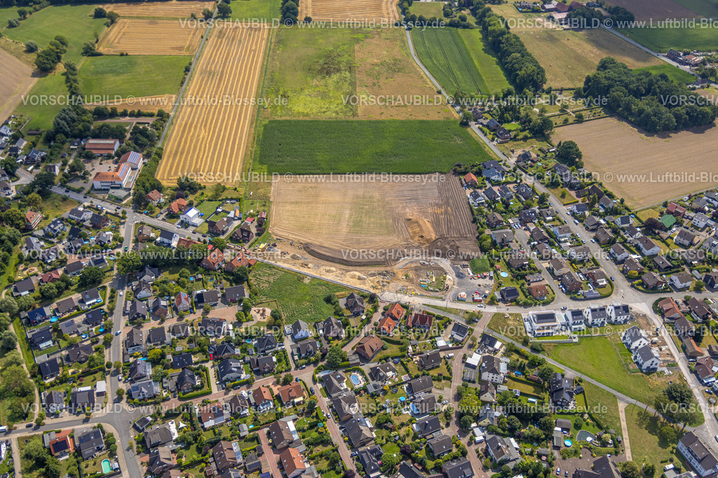 Hamm250702188Uentrop | Luftbild, Baustelle an der Brandheide Ecke Bimbergsheide, Uentrop, Hamm, Ruhrgebiet, Nordrhein-Westfalen, Deutschland