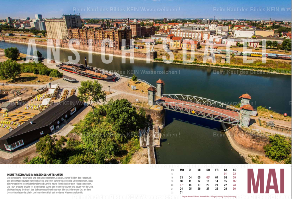 5_Magdeburg_Luftbild_Kalender_2027_Mai | Magdeburger Wandkalender mit Luftbildern für Firmen 2027 - Realisiert mit Pictrs.com